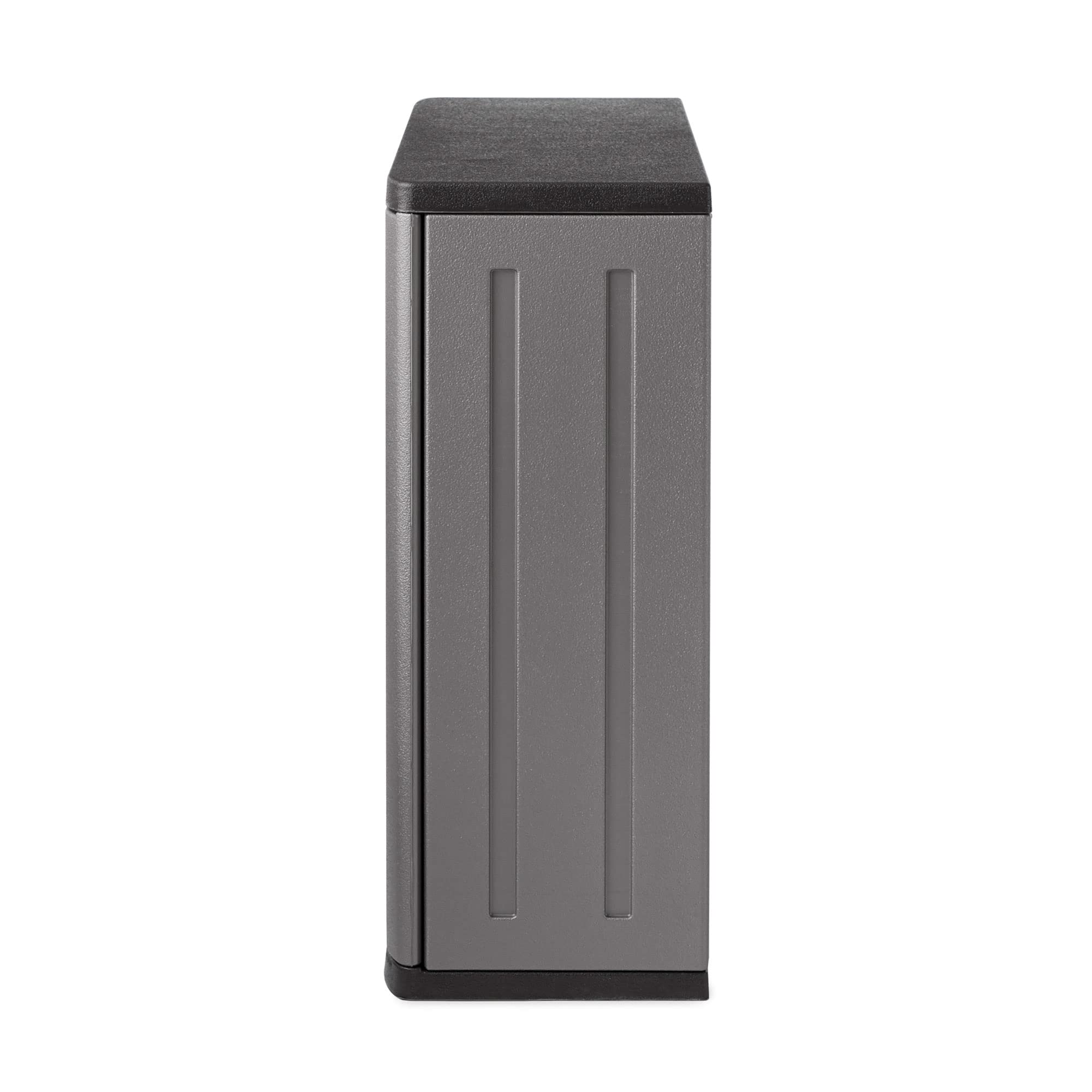 Suncast BMC3000 Cabinet-Resin Construction for Wall Mounted Garage Storage, 30.25" Organizer Doors & Slate Top, Silver/Platinum - Image 6