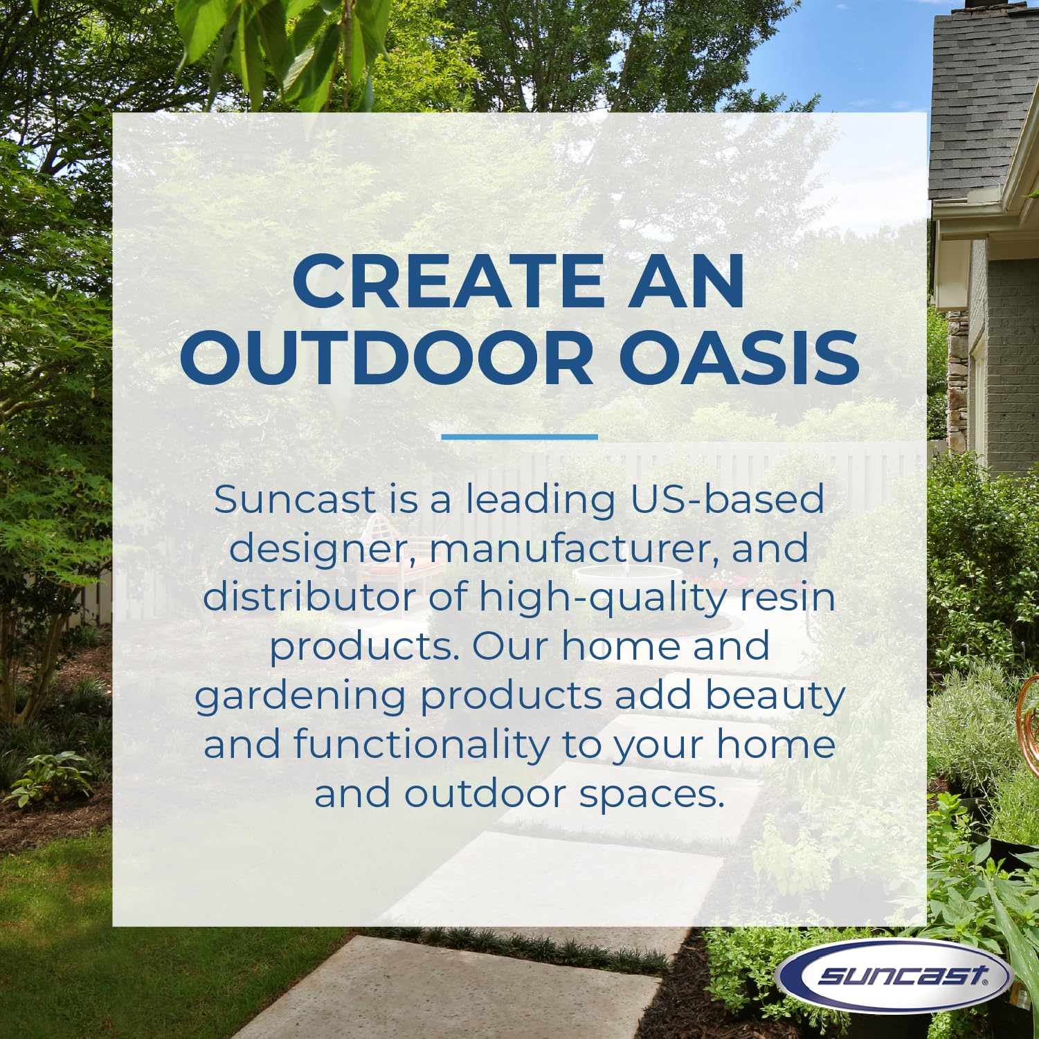 Suncast Farmington Weatherproof Smart-Tube Garden Hose Storage Container, Outdoor Hideaway Garden Hose Storage with Brass Connections, Stoney, 1 pack - Image 5