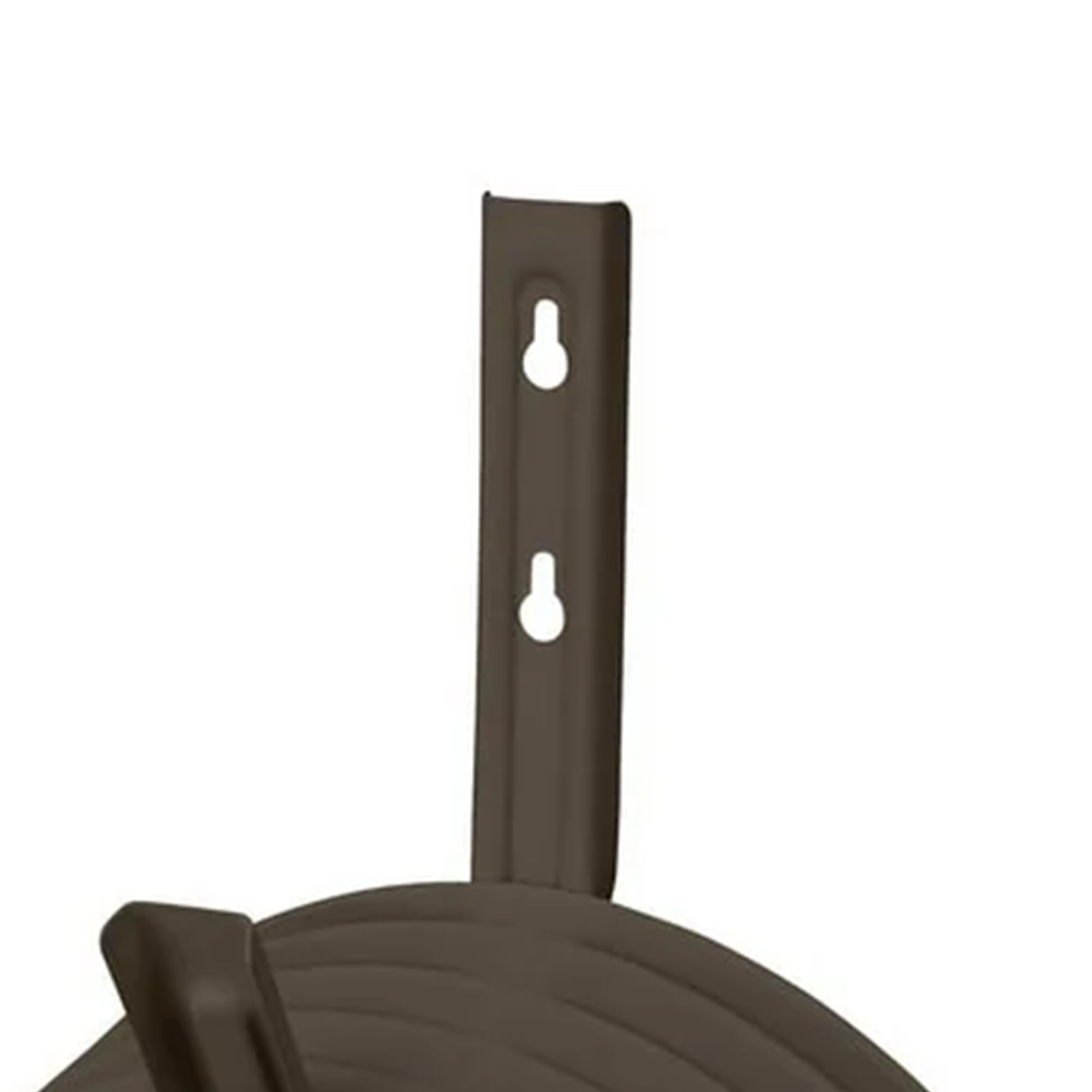 Suncast Metal Wall Mount Hose Hanger Durable and Space Saving Garden Hose Storage Solution Holds up to 150 Feet of Hose for Backyard or Garden, Brown - Image 7